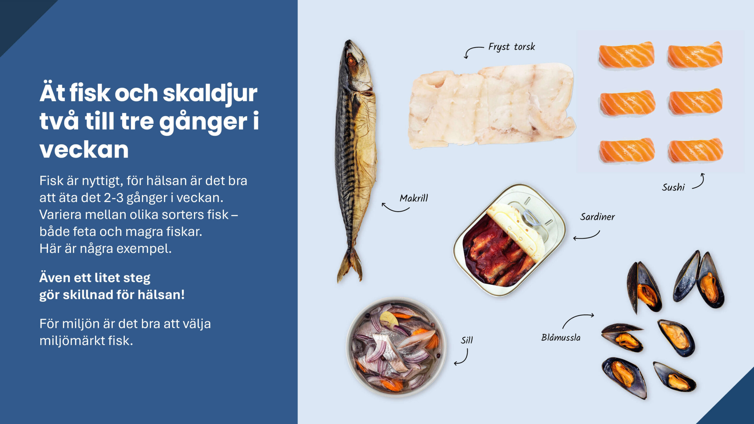 Nya kostråd – fisk Nya kostråd - fisk